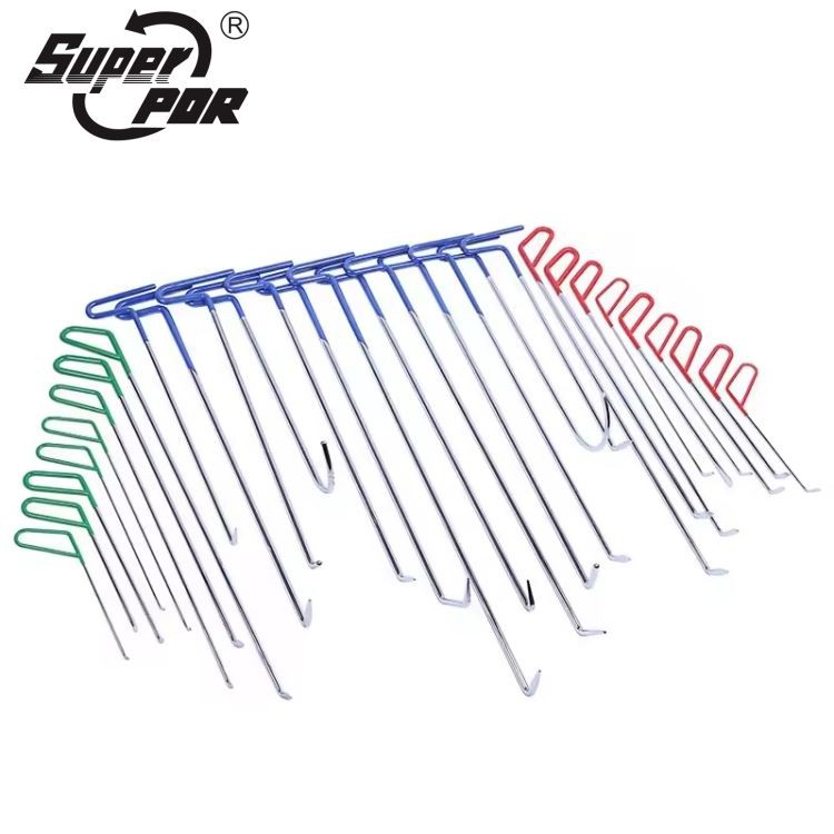 Super Pdr Professional Paintless Tools Hook Rods 30pcs For Car Hail Damage Repair